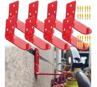 QSLKI 8PCS Fire Extinguisher Holder, Universal Fire Mount For Fire Extinguishers, Fire Hook For Up To 8kg, Expansion Screws, For Home, Office, Schools, Commercial, Small and compact (Style 1)