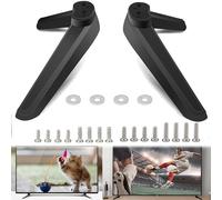 QSLKI Universal TV Stand Legs - Pedestal Feet Replacement With Screws for Most LED Plasma Flat Screen TVs - Table Desk Mount