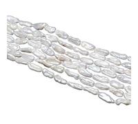 QSLLER Baroque Pearl Beads Irregular Natural Freshwater Cultured Pearl Beads for Jewelry Making Neckalce Craft DIY
