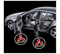 QSLLLY 2 Pcs Car Welcome Door Light for Mitsubishi Outlander PHEV 2016-2019,LED Projector Door Shadow Light Car Door Step Courtesy Welcome Lights Decorative Accessories