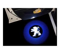 QSLLLY 2 Pcs Car Welcome Door Light for Peugeot 408 508 RCZ 308CC 3008,LED Projector Door Shadow Light Car Door Step Courtesy Welcome Lights Decorative Accessories