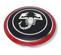 QSLLLY 4 Pcs Car Hub Centre Caps for Abarth 500 595 695 Coppa Coppone 133mm Wheel Center Caps Cover Centre Badge Hubcaps Rim Decoration Emblem Accessories Rims