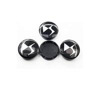 QSLLLY 4 Pcs Car Hub Centre Caps for Citroen DS DS3 DS4 DS5 DS7 DS9 Crossback 60mm, Wheel Center Caps Cover Rims Hubcaps DustProof Waterproof Rim Decoration Accessories