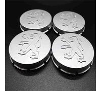 QSLLLY 4 Pcs Car Hub Centre Caps for Peugeot 205 60mm/65mm, Wheel Center Caps Cover Rims Hubcaps DustProof Waterproof Rim Decoration Accessories,65mm