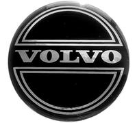 QSLLLY 4 Pcs Car Hub Centre Caps for Volvo 55mm, Wheel Center Caps Cover Rims Hubcaps DustProof Waterproof Rim Decoration Accessories