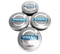 QSLLLY 4 Pcs Car Hub Centre Caps for Volvo V50 2007-2012 64mm, Wheel Center Caps Cover Rims Hubcaps DustProof Waterproof Rim Decoration Accessories
