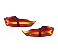 QSLLLY Car Rear Tail light for City 2014 2015 2016 2017 2018 2019,LED Rear Tail Light Brake Stop Lamp Tail Fog Lamp Warning Flashing Light Replacement Accessories,Red-normal