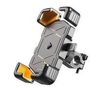 QSLLLY Motorcycle Phone Mounts for Kawasaki Z900 SE,360° Rotation Phone Mount for Navigation Adjustable Handlebar Cellphone Cradle Smartphone Accessories,Handlebarstyle-Yellow