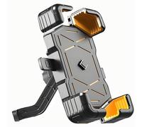 QSLLLY Motorcycle Phone Mounts for Ya-maha Sniper 155 2022,360° Rotation Phone Mount for Navigation Adjustable Handlebar Cellphone Cradle Smartphone Accessories,Rearviewmirrorstyle-Yellow