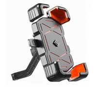 QSLLLY Motorcycle Phone Mounts for Ya-maha Sniper 155 2022,360° Rotation Phone Mount for Navigation Adjustable Handlebar Cellphone Cradle Smartphone Accessories,Rearviewmirrorstyle-orange