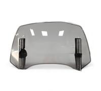 QSLLLY Motorcycle Windscreen for Piaggio Vespa GTS GTV 250 300,Adjustable Clip On Windshield Extension Motorcycle Windscreen Wind Deflector Accessories,300mm-Grigio
