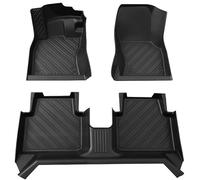 Qsmad Tailored Fit Rubber Floor Mat for VW ID.4 X 2021-2023,Set Accessory Car Mats Black Custom Fitted with Clips Anti-Slip Backing,Heavy Duty Waterproof,H