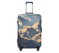 QSMBNET Travel Luggage Cover Grand Canyon Arizona Spandex Suitcase Protector Washable Baggage Covers Fashion Elastic Scratch-Resistant Luggage Cover Protector Fits 18-32 Inch Luggage, Black, S