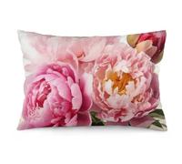 QSMGHKD Rectangle Cushion Covers 30×50 cm,Peony Flowers Blossom Printed Super Soft Plush Sofa Cushion Cases,Cute Decorative Throw Pillow Covers for Couch Bed Bedroom Living Room Home Décor 12×20 Inch