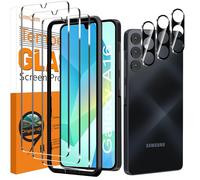 QsmQam 3-Pack Tempered Glass Screen Protector for Samsung Galaxy A16 4G/5G, 9H Hardness, HD Clarity, Anti-Scratch, Anti-Fingerprint, Rounded Edge