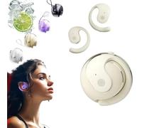 Qsnailfrr X15 Pro Wireless Bluetooth Earbuds, IPX5 Waterproof, Intelligent Noise Reduction, Comfortable Ear Hook Design, Black, Purple, Skin Color, White