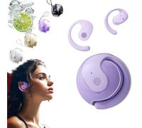 Qsnailfrr X15 Pro Wireless Bluetooth Earbuds, IPX5 Waterproof, Intelligent Noise Reduction, Comfortable & Secure Fit, Out-Of-Ear Design, Purple
