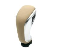 Qsnfda Car Gear Knob 1PCS Fit for Citroen C5 2010 2011 2012 2013 2014 2015 2016 Car Beige Gear Shift Lever Knob with Headball and Sleeve Gear Shift Knob