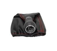 Qsnfda Car Gear Knob for for Polo for Classic 6N 6N2 1996-2001 for Lupo for Caddy 5 Speed Car Gear Stick Shift Knob Leather Boot Gear Shift Knob