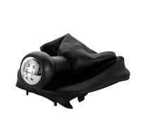 Qsnfda Car Gear Knob for Peugeot 307 207 406 5 Speed Gear Shift Knob Shifter Replacement Kits Collar Lever Stick Gaiter Boot Cover Gear Shift Knob