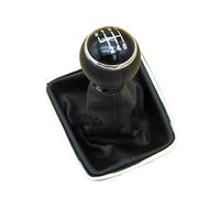 Qsnfda Car Gear Knob for VW for Tiguan 2007 2008 2009 2010 2011 Car-Styling 6 Speed Car Gear Stick Shift Knob with Leather Boot Gear Shift Knob