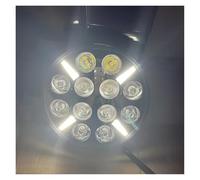 Qsnfda Front Headlight For Jeep For Wrangler JK Car 12V 24V 4WD LED Work Light Front Bumper Headlight Offroad Lights With White/Amber DRL Car Head light(Amber Halo)