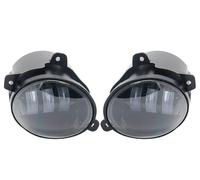 Qsnfda Front Headlight For Lada For Granta For Kalina 3.5''inch Fog Lamp Assembly Super Bright 30w Led Fog Light Angel Eyes Car Head light(White amber light)