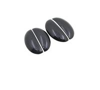 Qsnfda Outer Door Handle for Citroen for C1 Mk1 2005-2013 Auto Styling Door Handle Cover Trim Car Accessories Stickers Catch(4*Carbon Fiber)