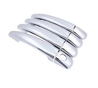 Qsnfda Outer Door Handle for Citroen for C3 2012~2016 Chrome Car Door Handle Covers Sticker Style Appearance(Chrome 1Keyholes 4door)