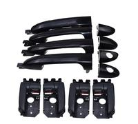 Qsnfda Outer Door Handle for Kia for Spectra for Cerato 1.8L 2.0L 2004-2009 Outside & Inside Car Door Handle Kit 82650-2F000 83650-2F000(Black)
