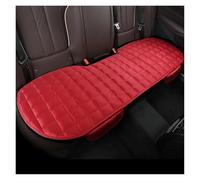 Qsnfda Seat Covers 1 Piece Autumn Winter Universal Car Cushion With Storage Bag Plaid Embroidered Short Pile Without Backrest(Wine red)