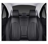 Qsnfda Seat Covers For A3 For Sportback A1 A4 A5 A6 A6L A7 A8 A8L Full Coverage Pu Leather Seat Cover Cushion(2*Black)