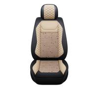 Qsnfda Seat Covers For Nissan For Leaf For X-Trail T30 For Navara D40 For Almera N16 For Primera P12 For Terrano For Teana J32 For Classic Car Seat Covers(Beige)