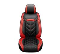 Qsnfda Seat Covers For Toyota For Corolla For Yaris For Prius For Vios For Kluger For Sequoia For Rush For Avalon PU Leather Seat Cover(A Black Red 5 Seat)