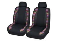 Qsnfda Seat Covers Universal Breathable Mesh And Colorful Linen Stitched Polyester Fabric Car Seat Covers Set Seat Cushion Protector(A)