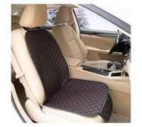 Qsnfda Seat Covers Universal Leather Car Seat Covers Four Seasons Front/Rear Seat Protector Car Seat Cushion Pad Mat(1*Front Red line)