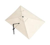 QSPNVFB 3x4m Rectangle Patio Umbrellas Canopy Replacement Fabric 8 Ribs Outdoor Cantilever Parasol Top Cover Offset Umbrella Replacement Cloth(Beige,3x4 m (Single top))