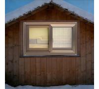 QSPNVFB Basement Sliding Window Aluminum Bathroom Small Window Flush Mount Ventilated Windows with Screen Tempered Glass for Houses Chicken Coop Shed(Champagne,W 80 x H 40 cm (32" x 16"))