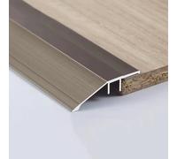 QSPNVFB Door Wheelchair Ramp Transition Strip, Aluminum Floor Divider Strip, Threshold Edging Strips, Laminate Floor Divider Strip For Doorways(Champagne-b,90x4.3cm (36" x 1 3/4")