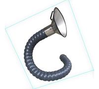 QSPNVFB Flexible Duct Collector Arm with Stainless Steel Hood 4" 6" Articulated Fume Extractor Hose for Industrial Laboratory Shop, Smoke Dust Exhaust Hose(L 2m(6.6ft),Dia 110mm(4.3"))