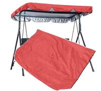 QSPNVFB Outdoor Patio Bench Swing Canopy Cover 56" 65" 77" Porch Glider Swing Replacement Cover Shade Fabric, Backyard Garden Swing Chair Replacement Top(Red,164x114 CM (65x45 Inch))