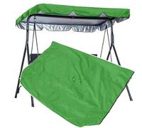 QSPNVFB Outdoor Patio Bench Swing Canopy Cover 56" 65" 77" Porch Glider Swing Replacement Cover Shade Fabric, Backyard Garden Swing Chair Replacement Top(Green,164x114 CM (65x45 Inch))