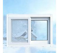 QSPNVFB Sliding Basement Window Removable Small Bathroom Window with Screen Aluminum Indoors Outdoor Transom Windows for Houses Shed Warehouse Garage(White,W 70 x H 40 cm (28" x 16"))