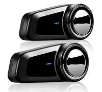 QSPORTPEAK Motorbike Bluetooth Helmet Headset Intercom,M2 full duplex Wireless Motorbike Interphone for 6 Riders/Range 1000m/FM Radio/GPS/MP4,Connect with Any Bluetooth Headset（2 Pack