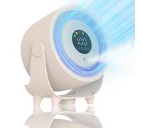 QSPORTPEAK Portable Misting Fan,Mini Air Conditioner Rechargeable Water Cooling Mist Fan Mini Portable Fan,USB Desk Fan Table Quiet 3 Speed Standing Fan Desktop Circulating Fan for Bedroom Home,white