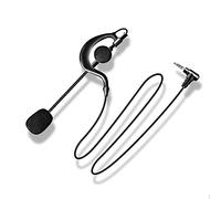 QSPORTPEAK Soccer Football Referee Headset Earphone Professional V6/V4/Q7/FBIM Full Duplex Two-Way Referee Coach Judger Arbitration Earhook Earpiece with 3.5mm Connector