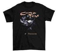 QSQLZ Cocteau Twins Band Treasure Short Sleeve T-Shirt Black