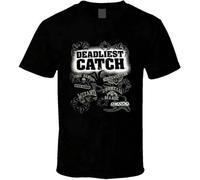 QSQLZ Deadliest Catch Logo Tv Series T Shirt Black