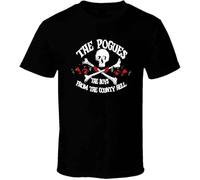 QSQLZ he Pogues - Anchor Logo Shirt Black White Tshirt Men's Black