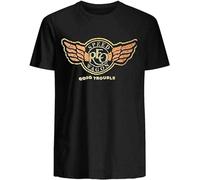 QSQLZ Men's REO Speedwagon Good Trouble Tour T-Shirt, Unisex T-Shirt, Gift Ideas Top Black